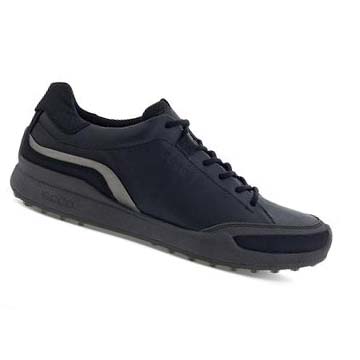 Men's Ecco Golf Biom Hybrid Laced Golf Shoes Black | Canada 547SGL